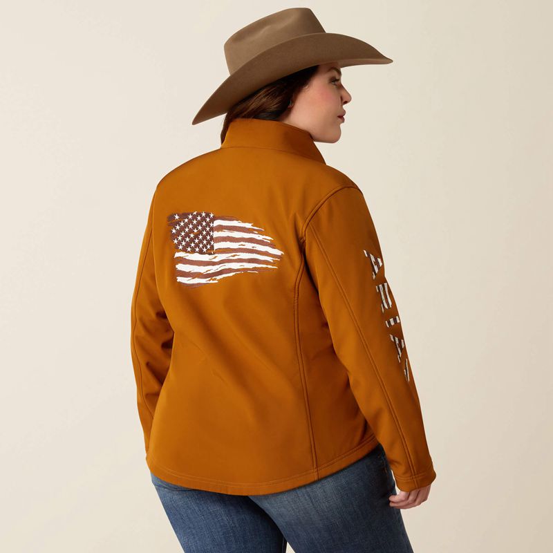 Chestnut Horse Ariat Team Patriot Softshell Jacket | 35NPAHKBO