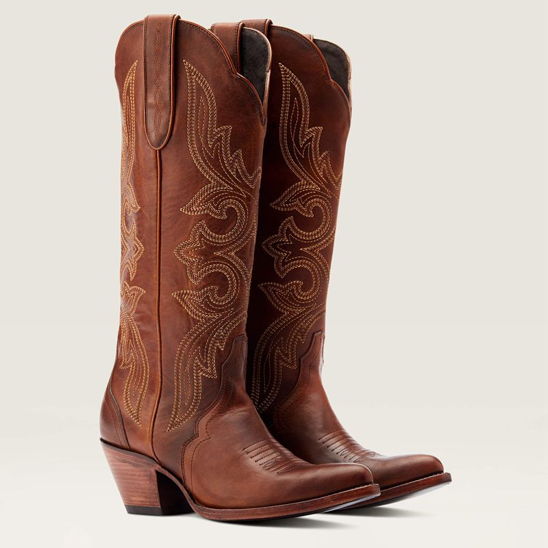 Chic Brown Ariat Belinda Stretchfit Western Boot | 34ATGJMLI