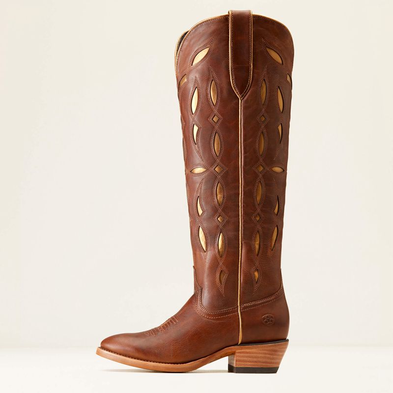 Chic Brown Ariat Saylor Stretchfit Western Boot | 45BYSPHJX