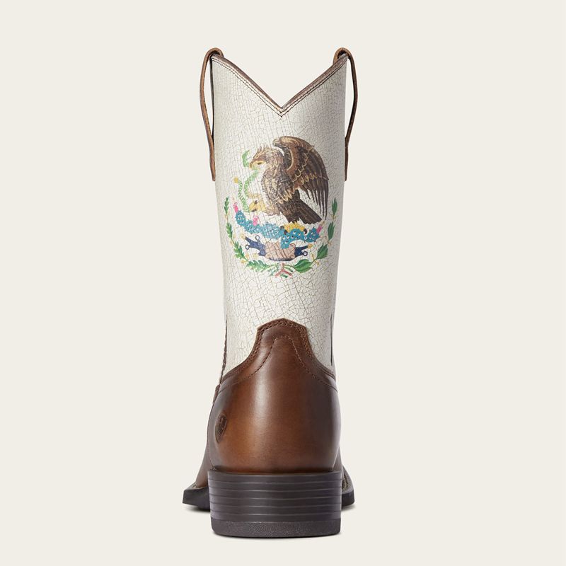 Chocolate Ariat Sport Orgullo Mexicano Western Boot | 05UEAXWIZ