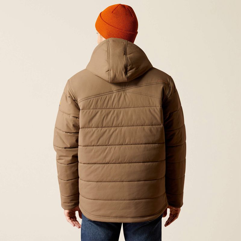 Chocolate Chip Ariat Rebar Winter Valiant Ripstop Insulated Jacket | 69ONZXUIQ