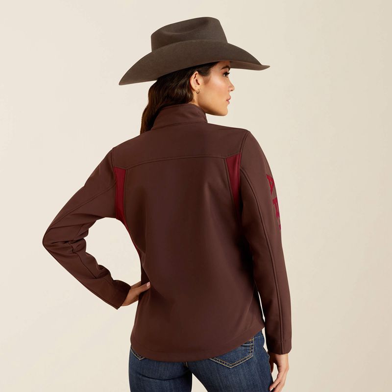 Chocolate Plum/Tawny Port Ariat New Team Softshell Jacket | 30ITEDRUA