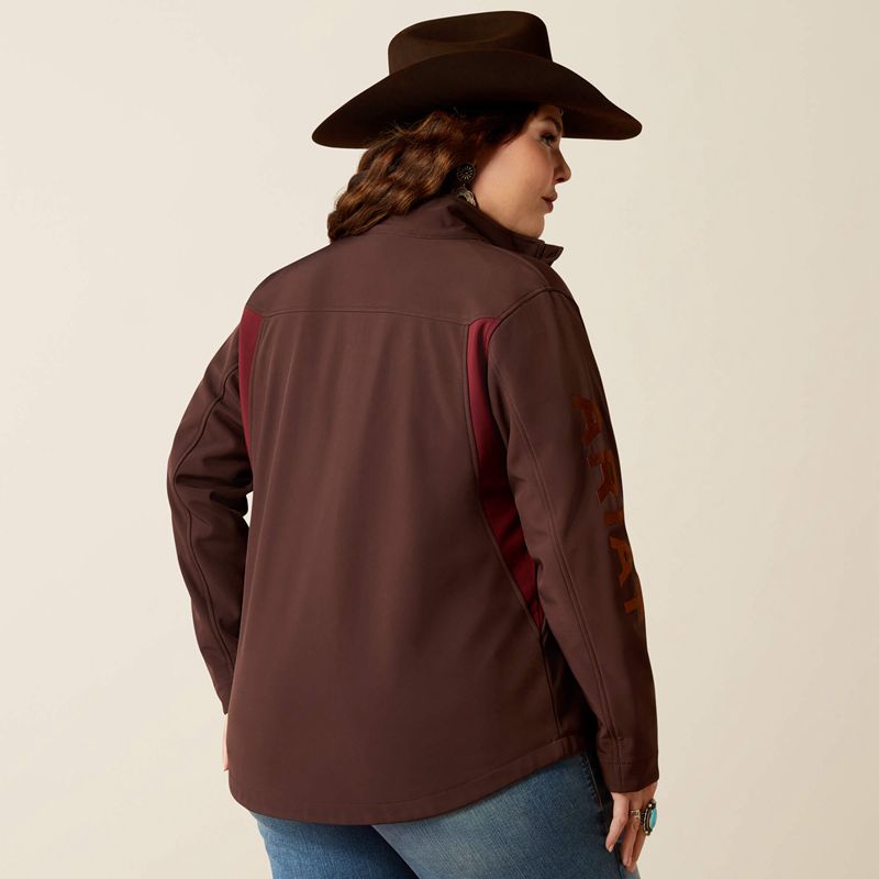 Chocolate Plum/Tawny Port Ariat New Team Softshell Jacket | 30ITEDRUA