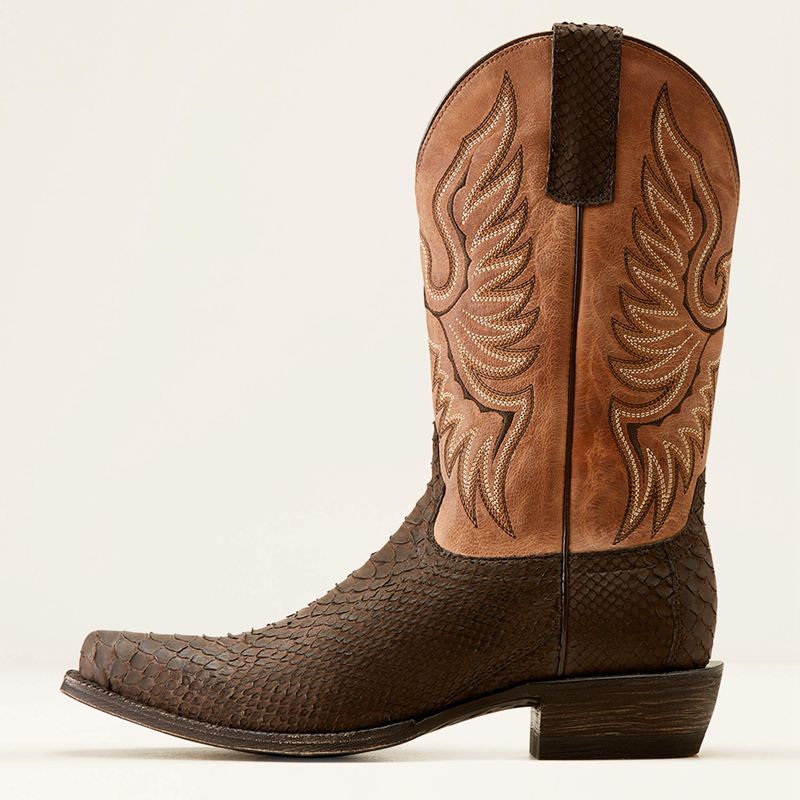 Chocolate Python Ariat Circuit High Stepper Python Cowboy Boot | 89WFKCBYA