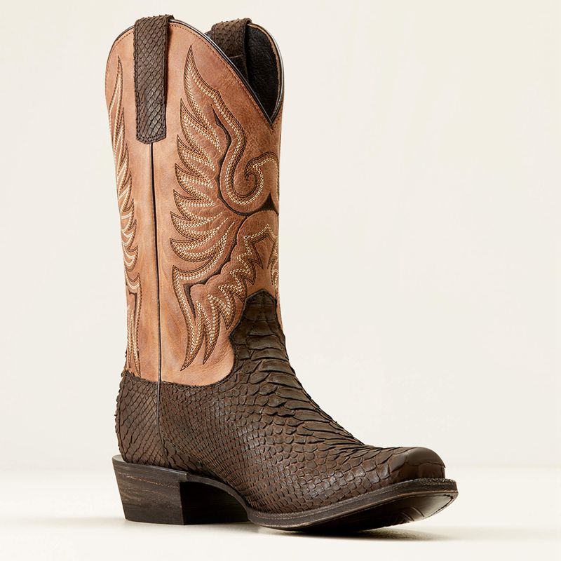 Chocolate Python Ariat Circuit High Stepper Python Cowboy Boot | 89WFKCBYA