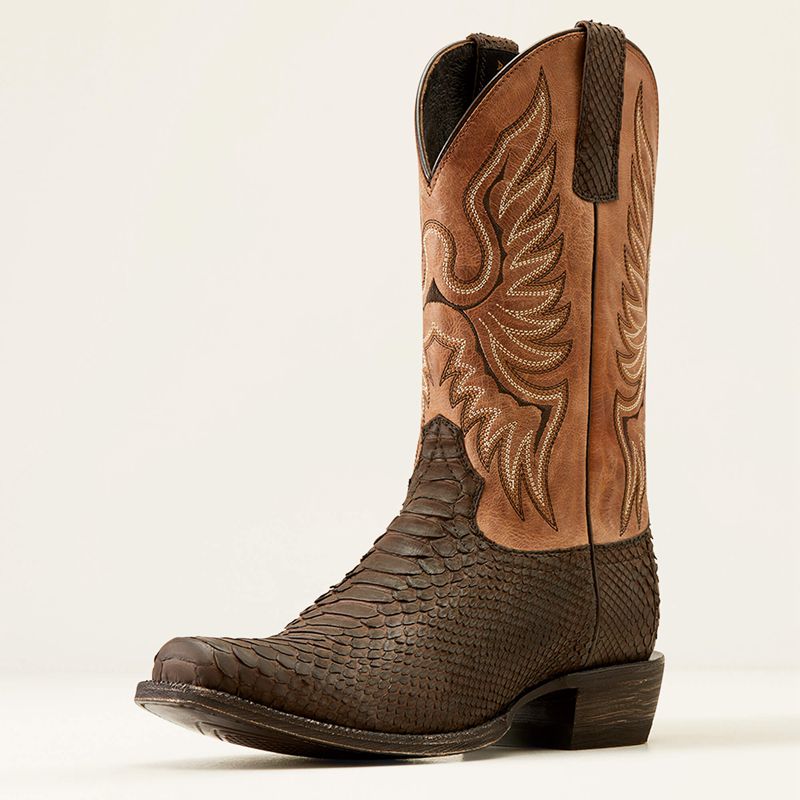 Chocolate Python Ariat Circuit High Stepper Python Cowboy Boot | 89WFKCBYA