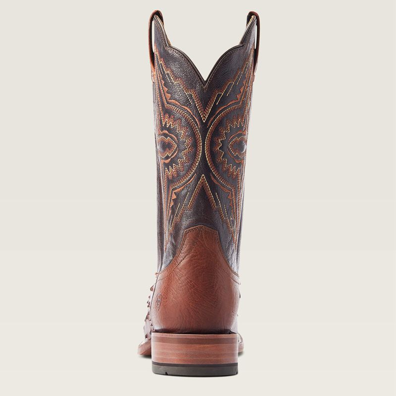 Cinnamon Full Quill Ostrich Ariat Broncy Western Boot | 46EXCLWDJ