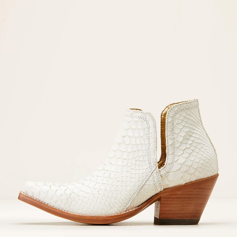 Classic White Ariat Dixon Python Western Boot | 63YKSEDLV