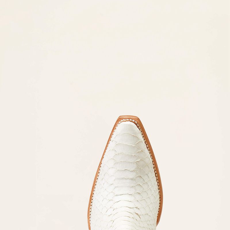 Classic White Ariat Dixon Python Western Boot | 63YKSEDLV