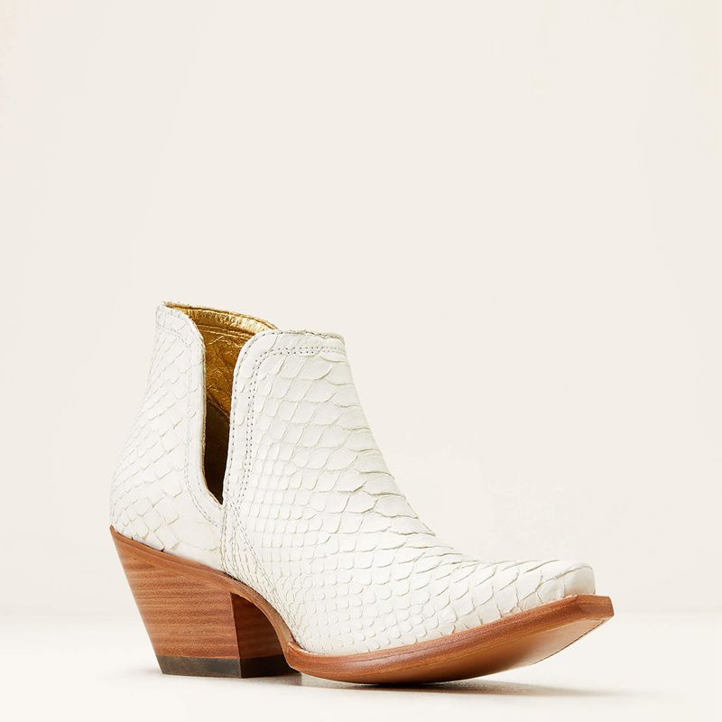 Classic White Ariat Dixon Python Western Boot | 63YKSEDLV