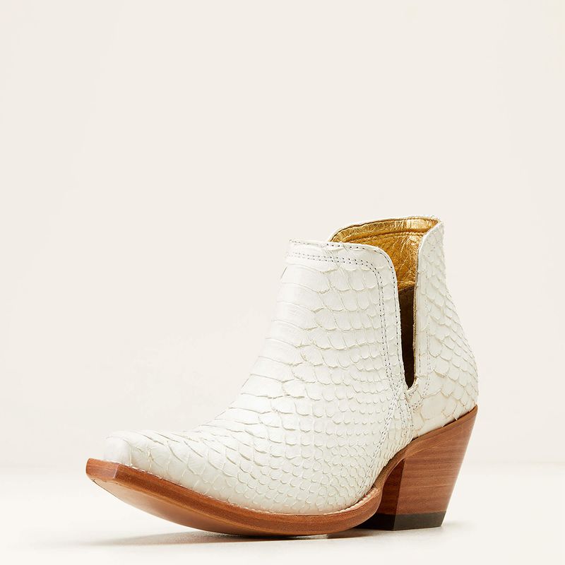 Classic White Ariat Dixon Python Western Boot | 63YKSEDLV