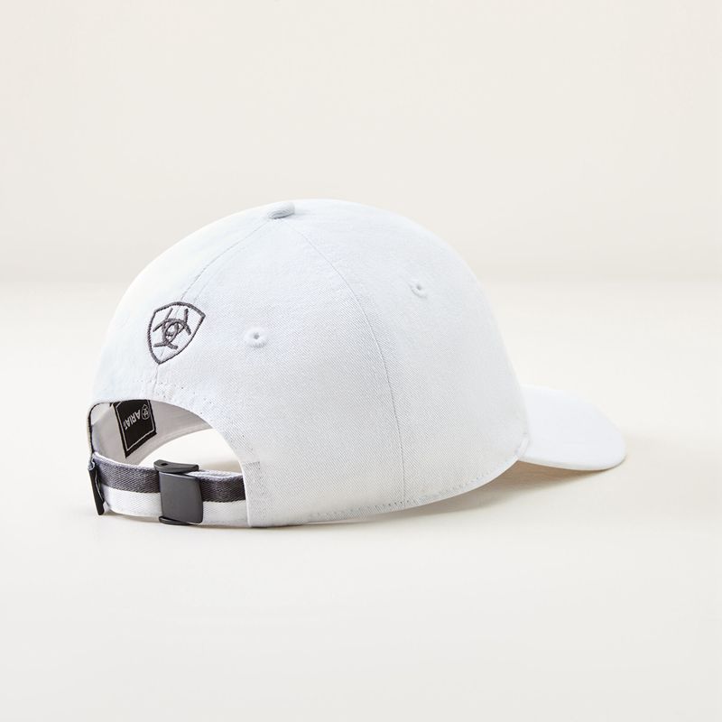 Classic White Ariat Team Iii Cap | 47IHYNDCL