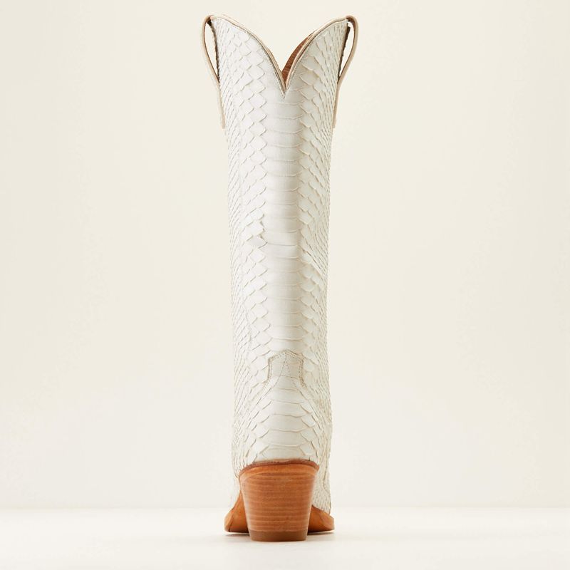 Classic White Python Ariat Sterling Emery Stretchfit Western Boot | 70QGOEBNT