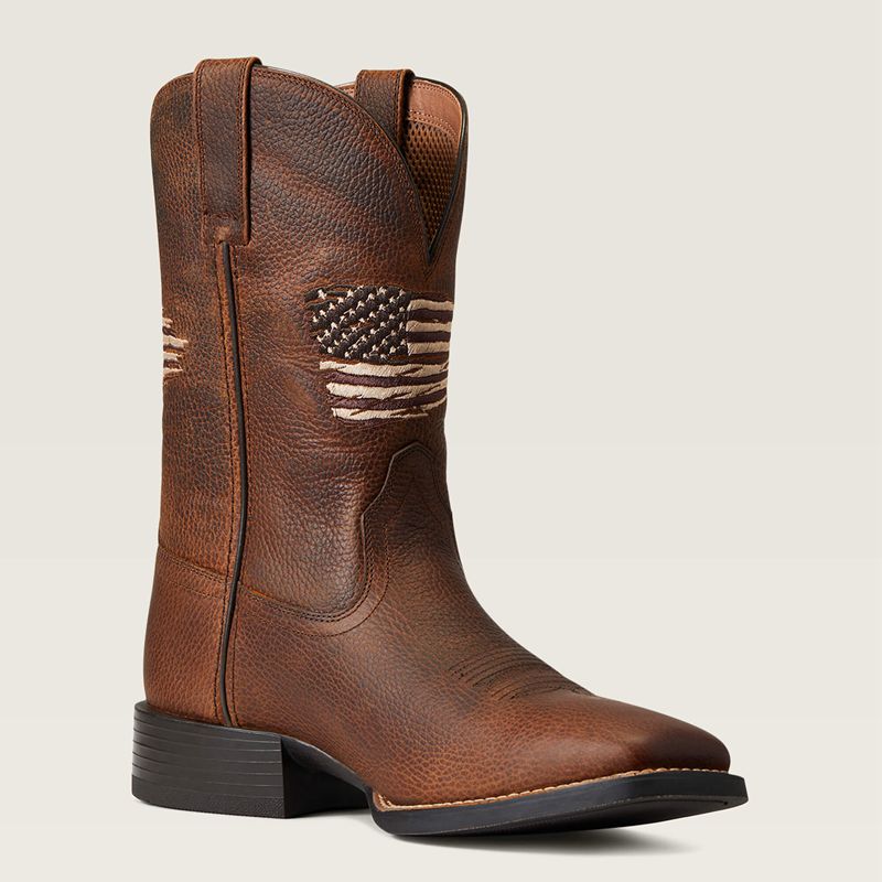 Cliff Brown Ariat Sport All Country Western Boot | 08TFKRGXN