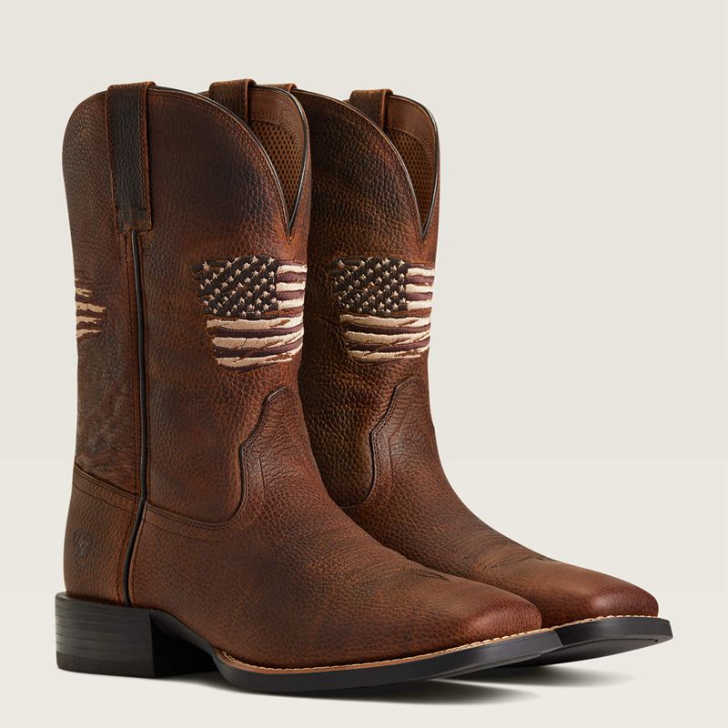 Cliff Brown Ariat Sport All Country Western Boot | 08TFKRGXN