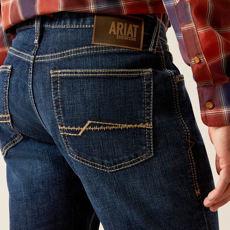 Clint Ariat M4 Relaxed Challenger Boot Cut Jeans | 61ZVSLFCM