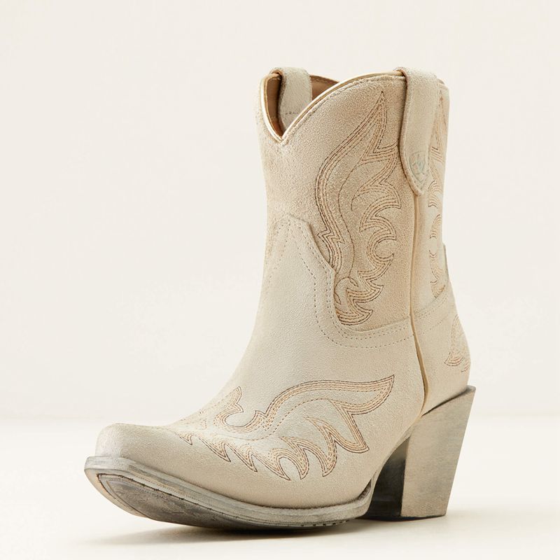 Cloud White Suede Ariat Chandler Western Boot | 40MIHBWPG