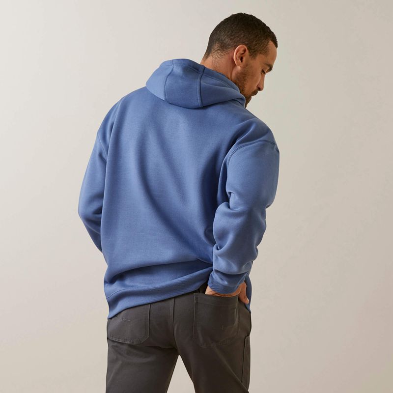 Coastal Fjord Ariat Rebar Graphic Hoodie | 35RFTHMUQ