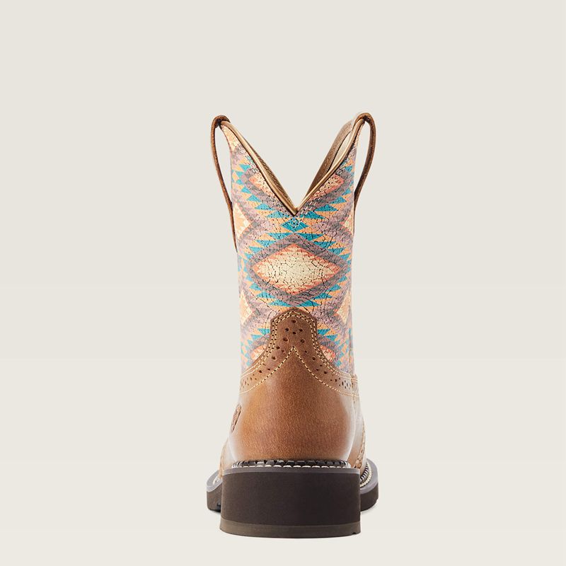 Coastal Tan/ Blanket Print Ariat Fatbaby Heritage Farrah Western Boot | 89MZVKDHU