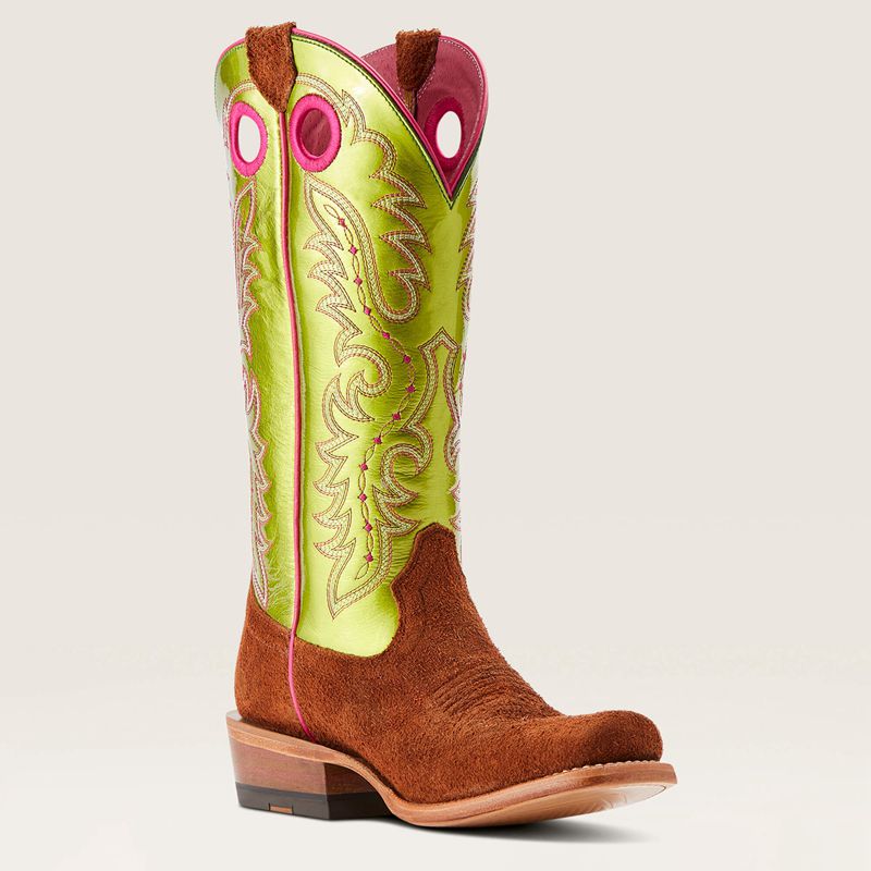 Cognac Roughout Ariat Futurity Boon Western Boot | 16RCUZMLO