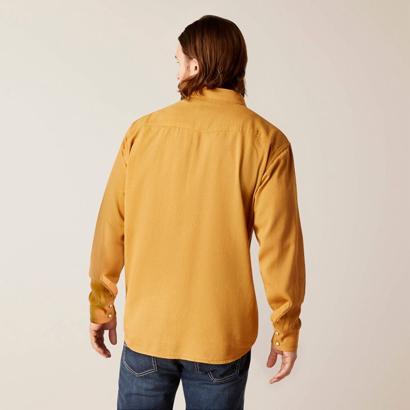 Comb Honey Ariat Jurlington Retro Fit Shirt | 14FCODVNJ