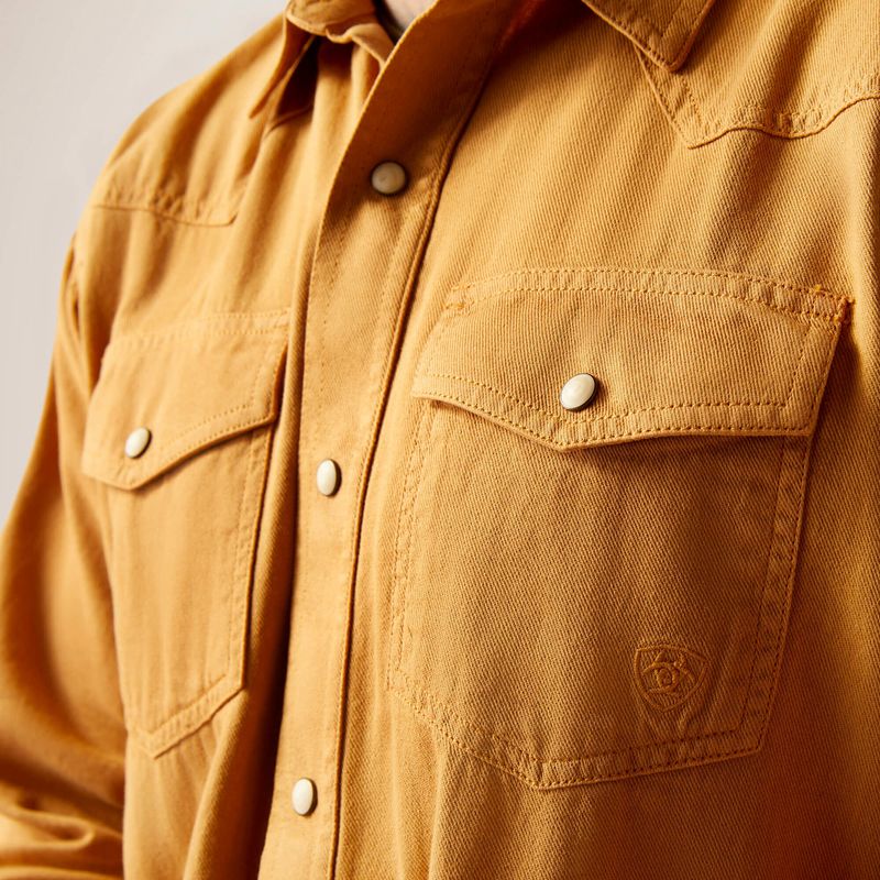 Comb Honey Ariat Jurlington Retro Fit Shirt | 14FCODVNJ