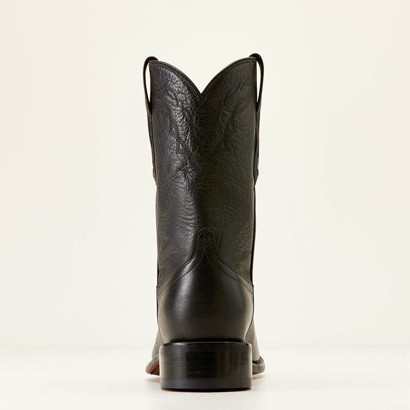 Cool Black Bison Ariat Bench Made Clanton Western Boot | 05HYDCKIF