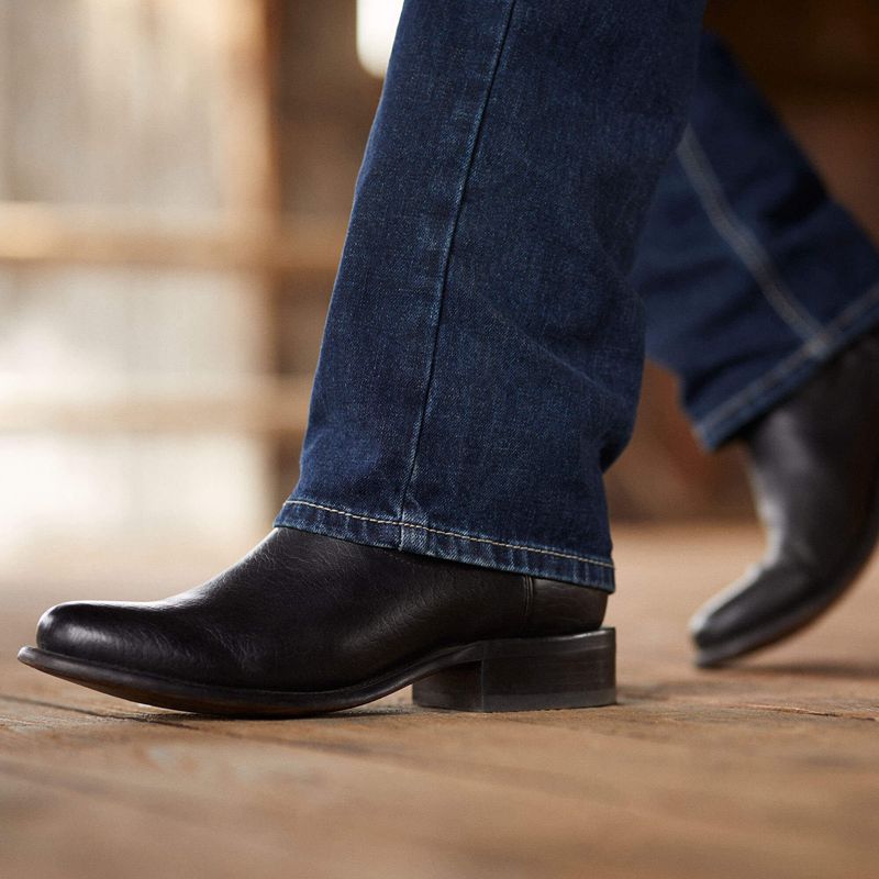 Cool Black Bison Ariat Bench Made Clanton Western Boot | 05HYDCKIF