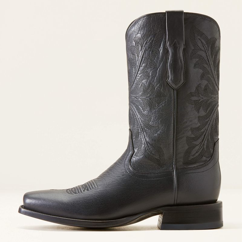 Cool Black Bison Ariat Bench Made Stilwell Cowboy Boot | 59XQGRTSJ