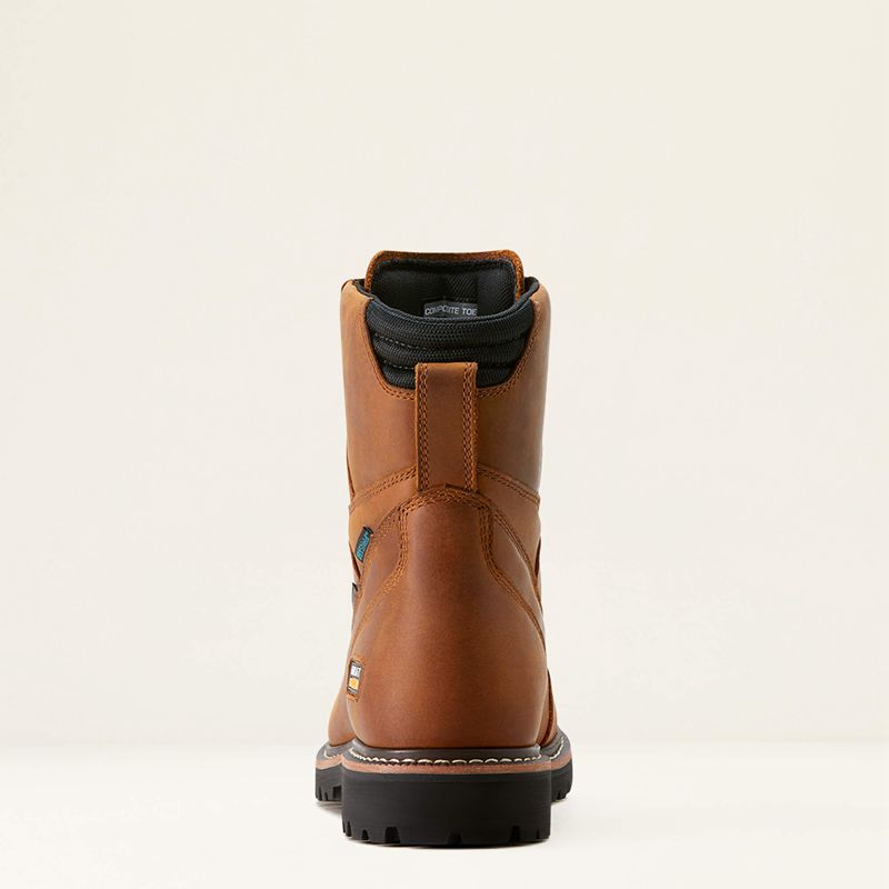 Copper Brown Ariat Longview Shock Shield 8