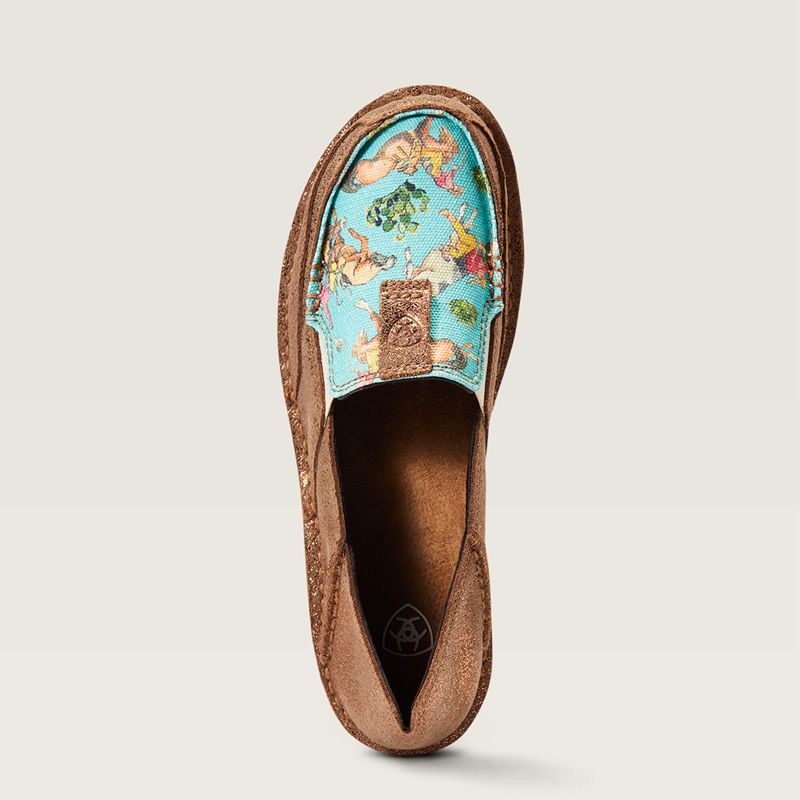 Copper Metallic/ Bucking Turquoise Ariat Cruiser | 23OQXFKTY