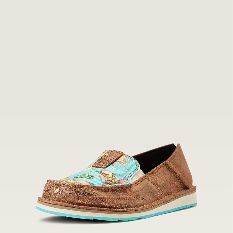 Copper Metallic/ Bucking Turquoise Ariat Cruiser | 23OQXFKTY