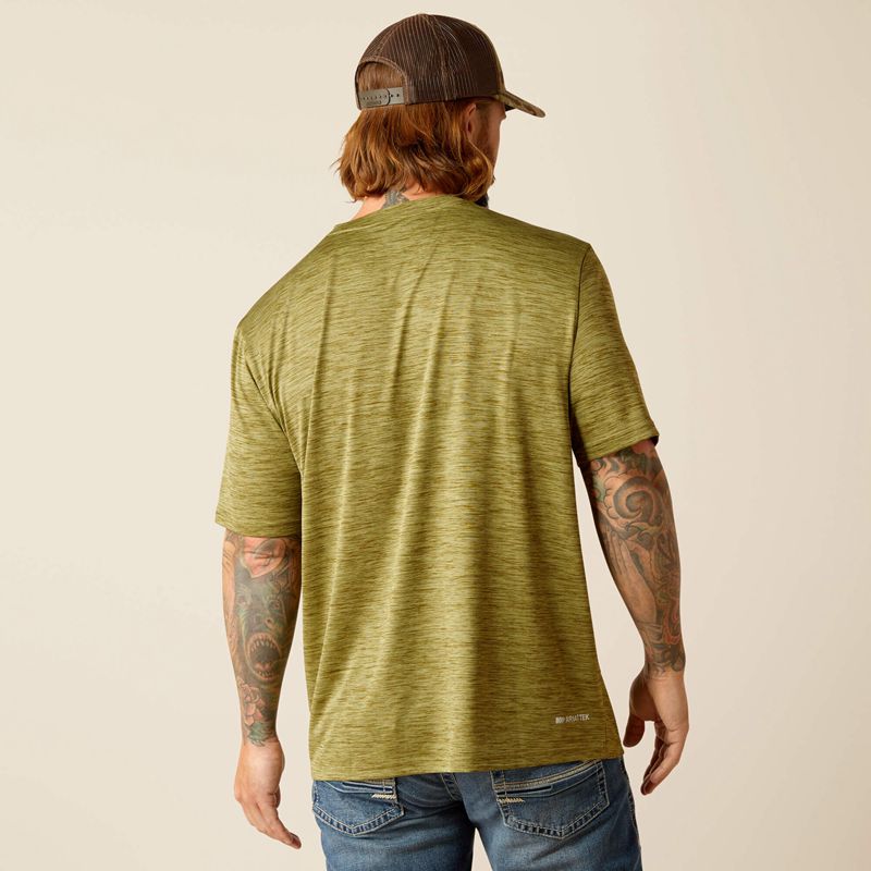 Cotton Sage Ariat Charger Basic T-Shirt | 18LTXOIYS