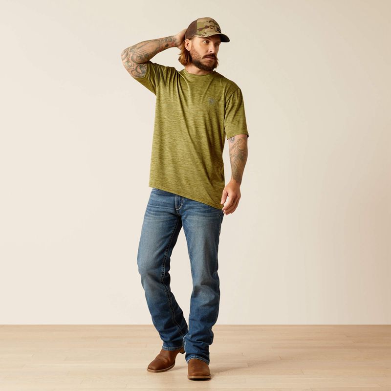 Cotton Sage Ariat Charger Basic T-Shirt | 18LTXOIYS