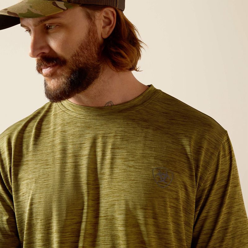 Cotton Sage Ariat Charger Basic T-Shirt | 18LTXOIYS