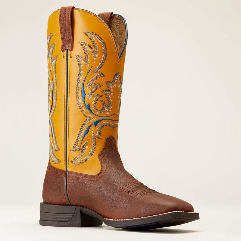 Cowtown Brown Ariat Bullhead Western Boot | 07CMSAPOY