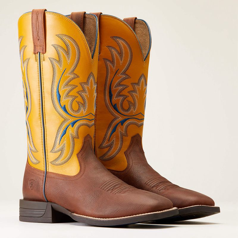 Cowtown Brown Ariat Bullhead Western Boot | 07CMSAPOY