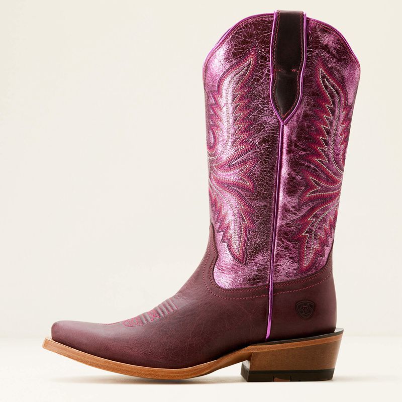 Crimson Grape/Magenta Shine Ariat Futurity Flash Western Boot | 26QIXJBFU