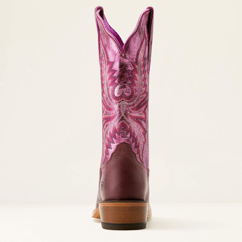 Crimson Grape/Magenta Shine Ariat Futurity Flash Western Boot | 26QIXJBFU