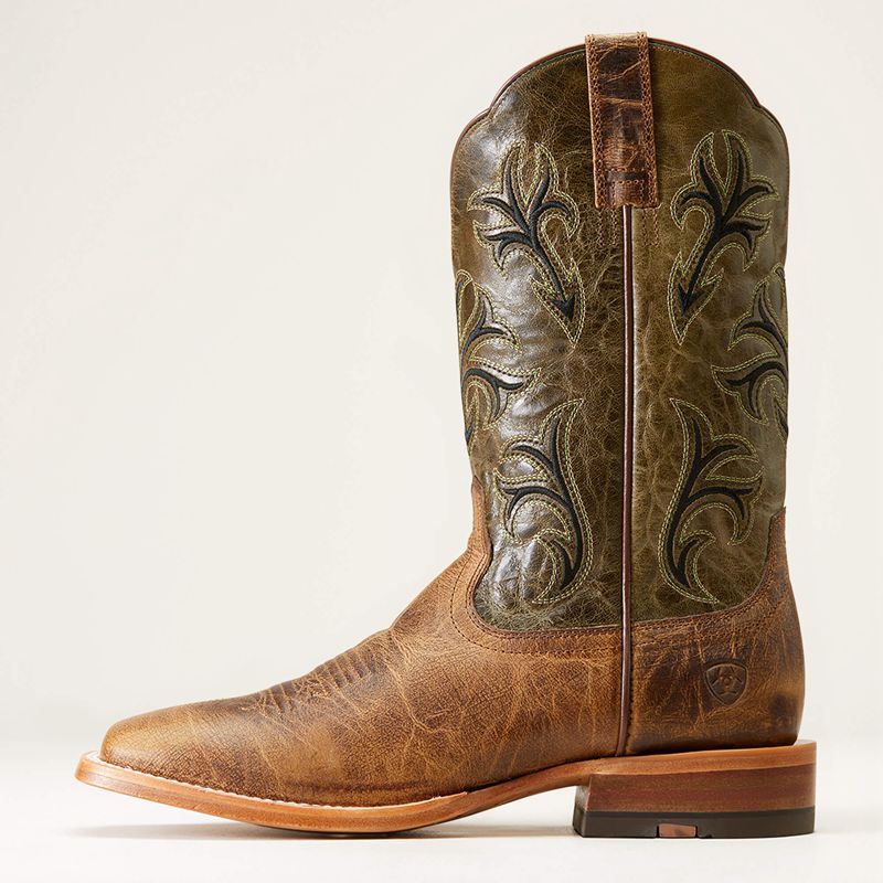 Crinkled Brown Ariat Cowboss Western Boot | 18FIYQXCK