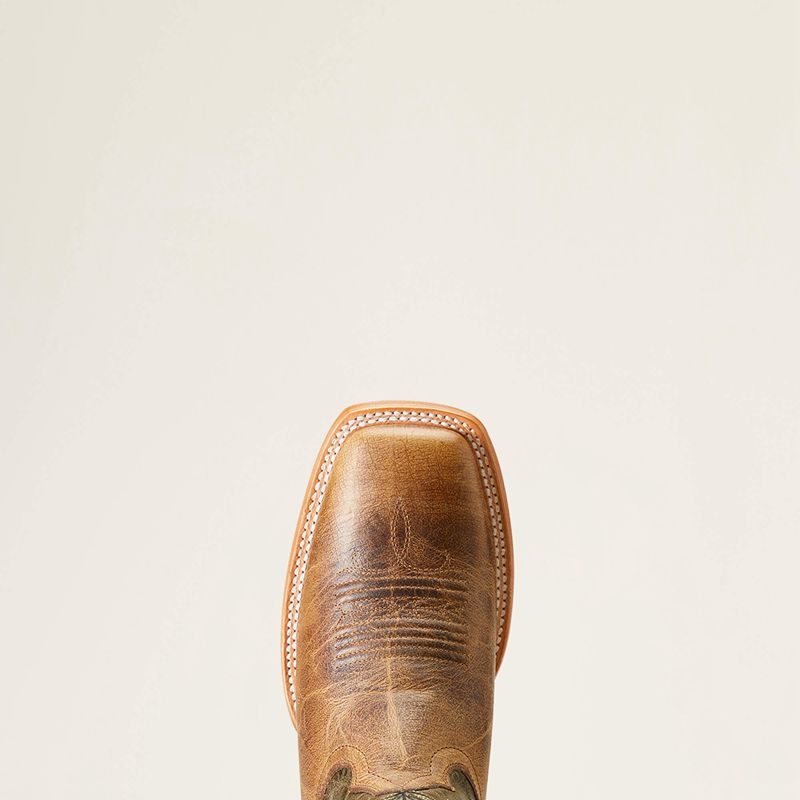 Crinkled Brown Ariat Cowboss Western Boot | 18FIYQXCK