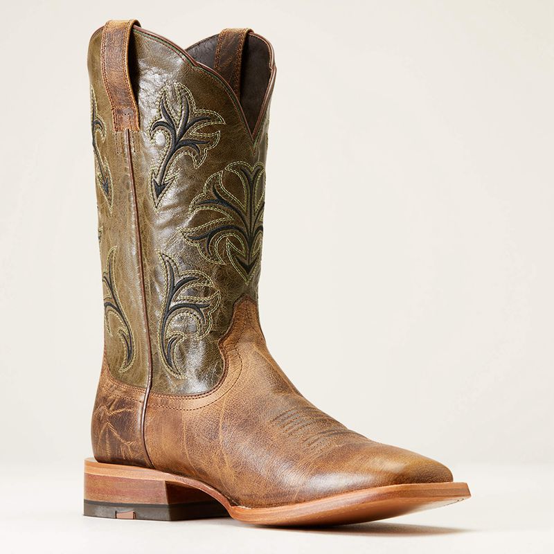 Crinkled Brown Ariat Cowboss Western Boot | 18FIYQXCK