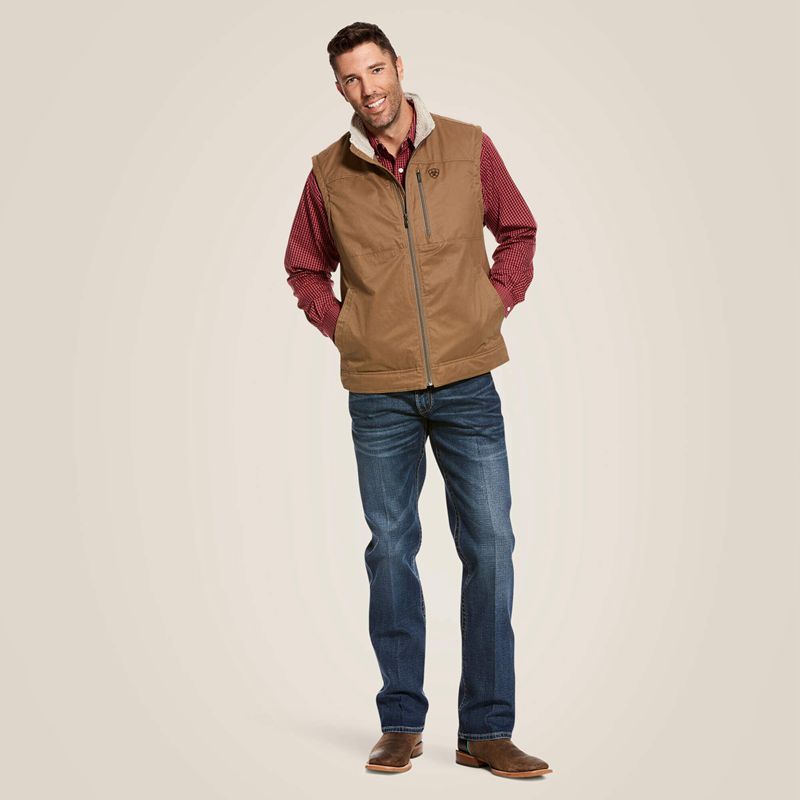 Cub Ariat Grizzly Canvas Vest | 09MKOIFBN