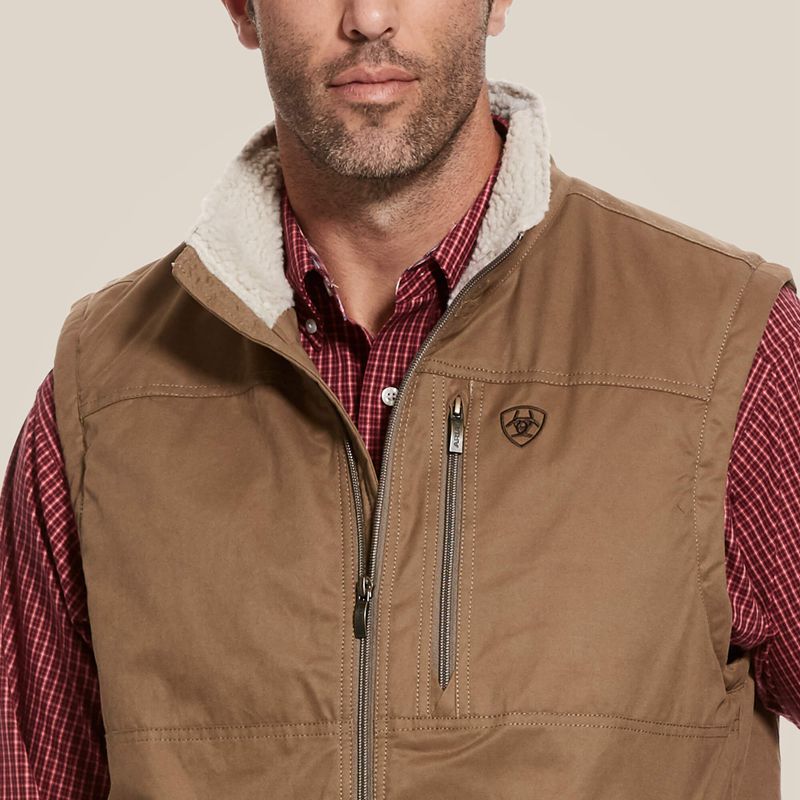 Cub Ariat Grizzly Canvas Vest | 09MKOIFBN