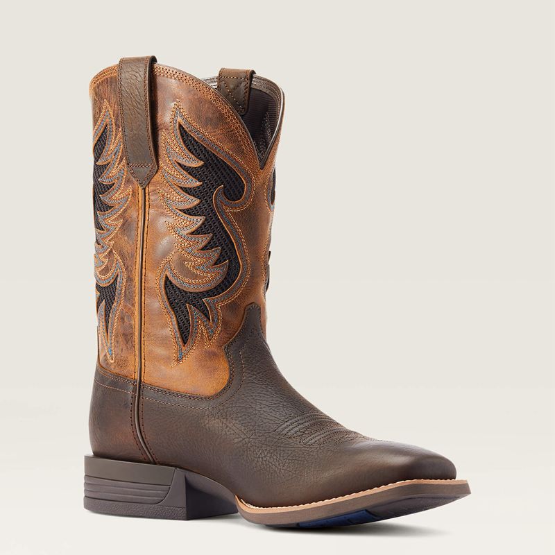 Dark Brown Ariat Cowpuncher Venttek Cowboy Boot | 23GYTVIUD