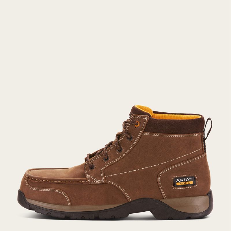 Dark Brown Ariat Edge Lte Chukka Composite Toe Work Boot | 10LMFYPGI