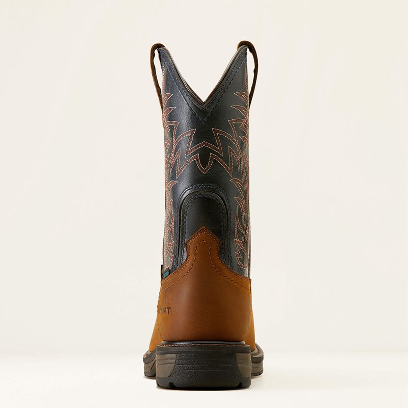 Dark Copper/Midnight Blue Ariat Workhog Metguard Csa Waterproof Composite Toe Work Boot | 24MSRDOCZ