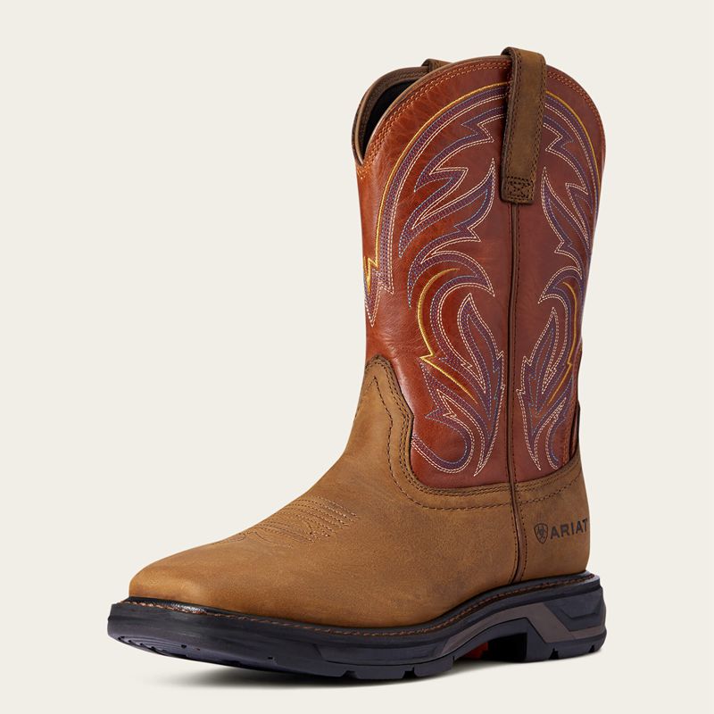 Dark Earth Ariat Workhog Xt Cottonwood Work Boot | 97MBKHGOJ