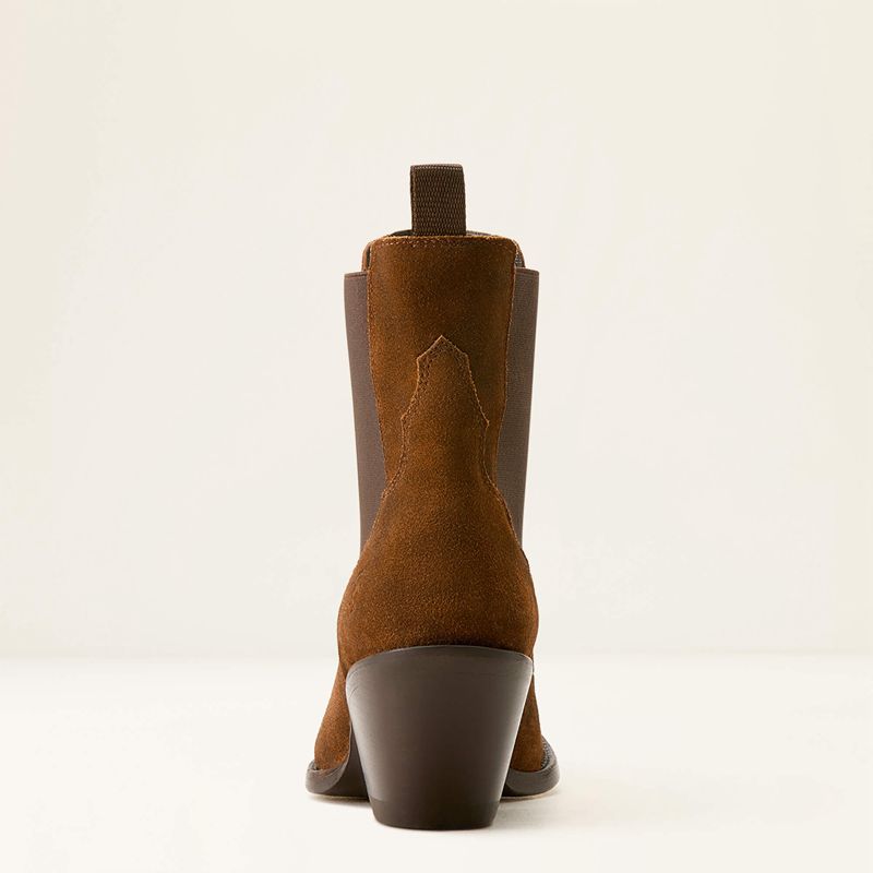 Dark Ginger Suede Ariat Shiloh Bootie | 29PBGDTML