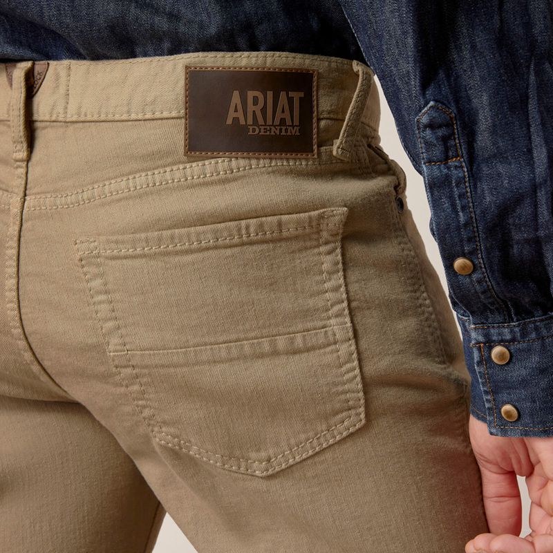 Dark Khaki Ariat M7 Grizzly Straight Jean | 31TOSBLAM